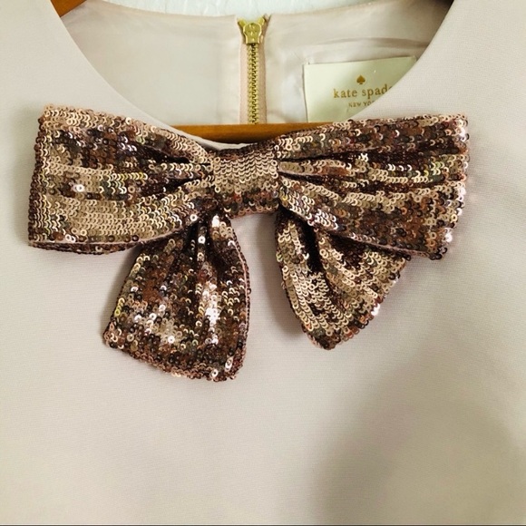 Kate Spade Sequin Bow A-Line Dress - Picture 3 of 7